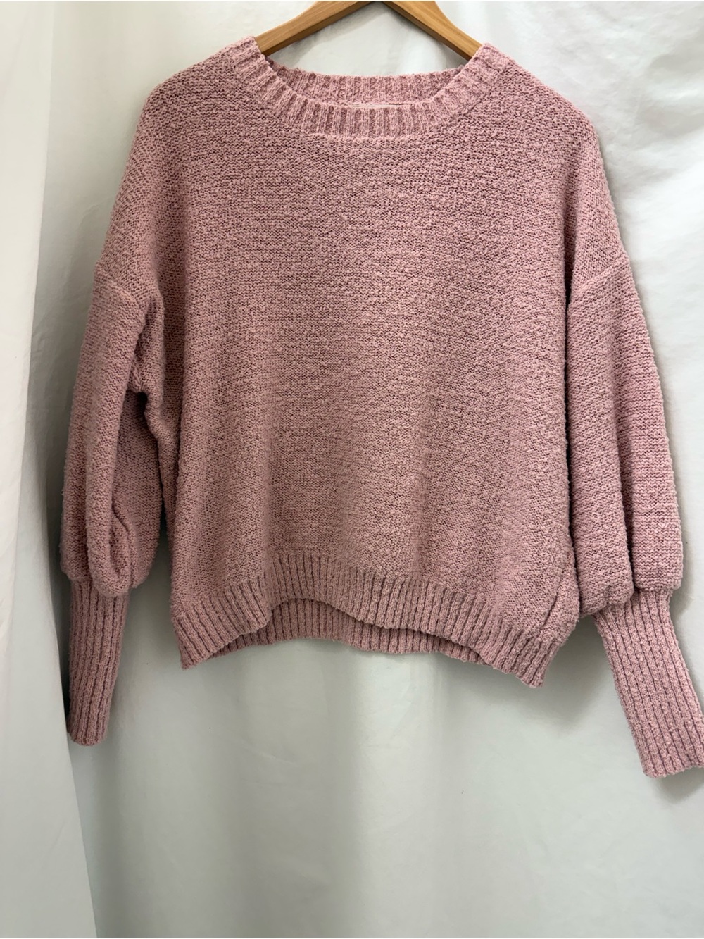 Soft Pink Knit Women's Sweater